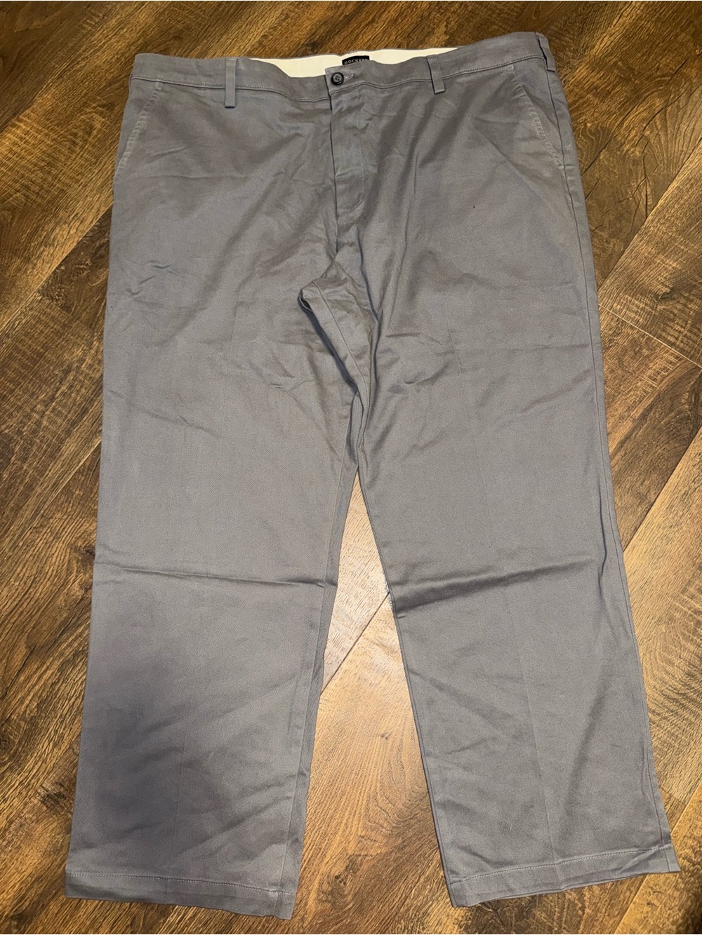 Dockers Men's Gray Straight-Leg Chinos
